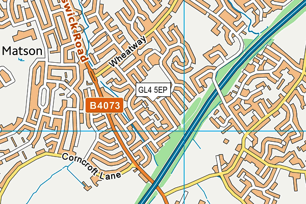 GL4 5EP map - OS VectorMap District (Ordnance Survey)