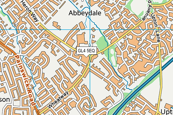 GL4 5EQ map - OS VectorMap District (Ordnance Survey)