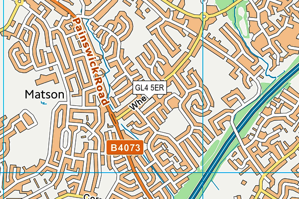 GL4 5ER map - OS VectorMap District (Ordnance Survey)