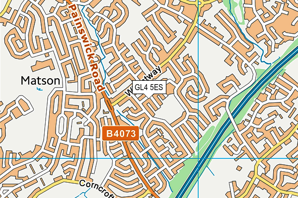 GL4 5ES map - OS VectorMap District (Ordnance Survey)