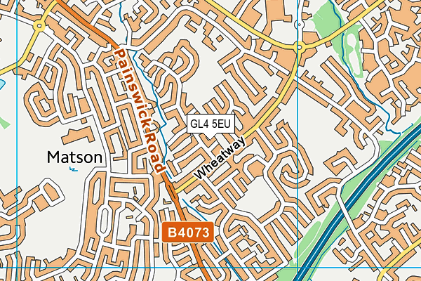 GL4 5EU map - OS VectorMap District (Ordnance Survey)