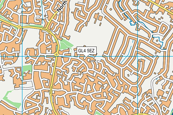 GL4 5EZ map - OS VectorMap District (Ordnance Survey)