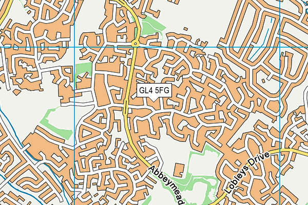 GL4 5FG map - OS VectorMap District (Ordnance Survey)