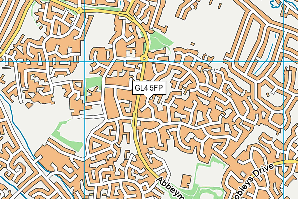 GL4 5FP map - OS VectorMap District (Ordnance Survey)
