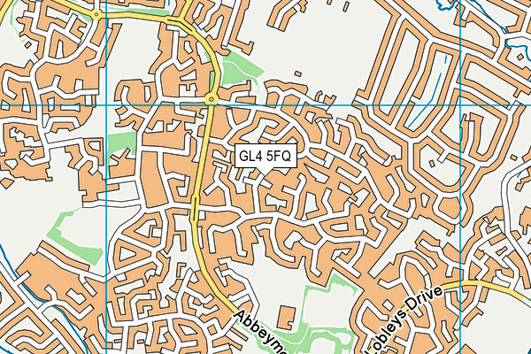 GL4 5FQ map - OS VectorMap District (Ordnance Survey)