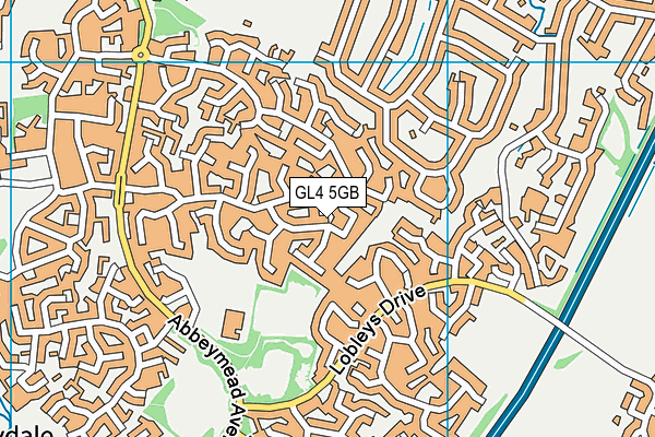 GL4 5GB map - OS VectorMap District (Ordnance Survey)