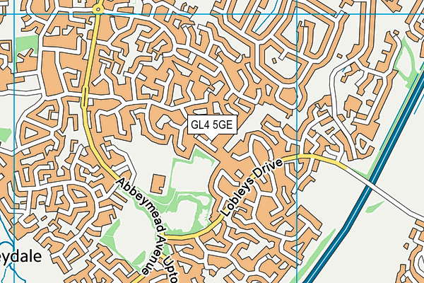 GL4 5GE map - OS VectorMap District (Ordnance Survey)