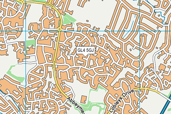 GL4 5GJ map - OS VectorMap District (Ordnance Survey)