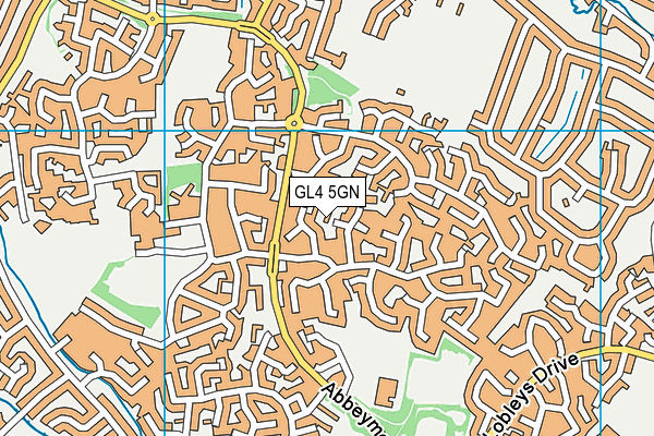 GL4 5GN map - OS VectorMap District (Ordnance Survey)