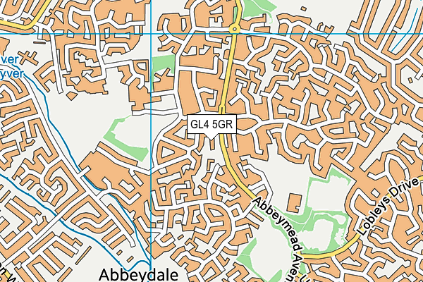 GL4 5GR map - OS VectorMap District (Ordnance Survey)