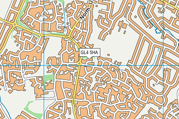 GL4 5HA map - OS VectorMap District (Ordnance Survey)