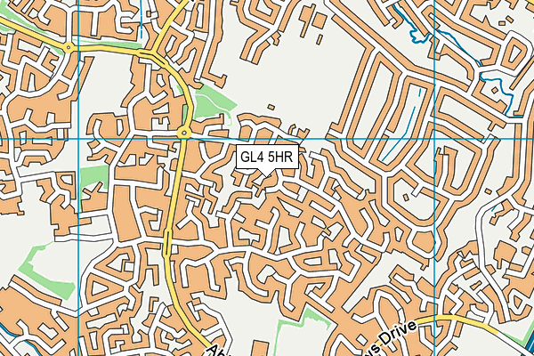 GL4 5HR map - OS VectorMap District (Ordnance Survey)