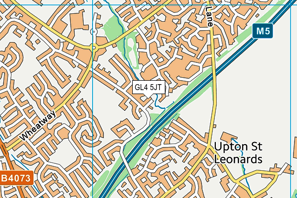 GL4 5JT map - OS VectorMap District (Ordnance Survey)