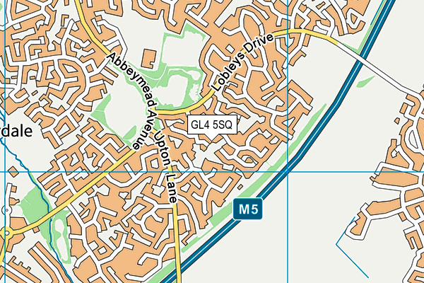 GL4 5SQ map - OS VectorMap District (Ordnance Survey)