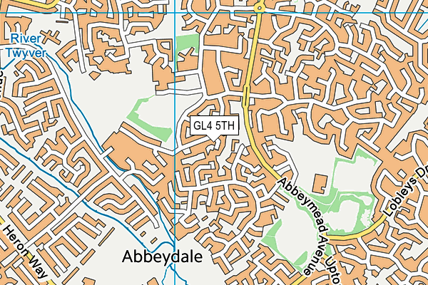 GL4 5TH map - OS VectorMap District (Ordnance Survey)