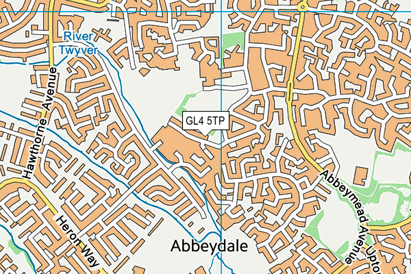 GL4 5TP map - OS VectorMap District (Ordnance Survey)