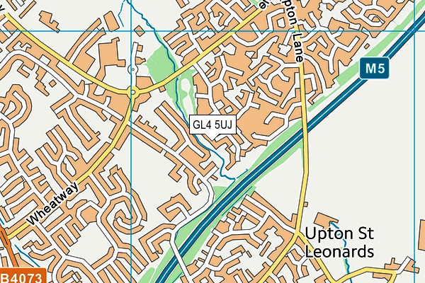 GL4 5UJ map - OS VectorMap District (Ordnance Survey)