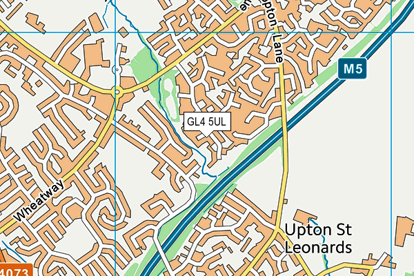 GL4 5UL map - OS VectorMap District (Ordnance Survey)