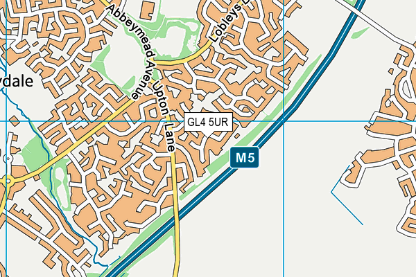 GL4 5UR map - OS VectorMap District (Ordnance Survey)