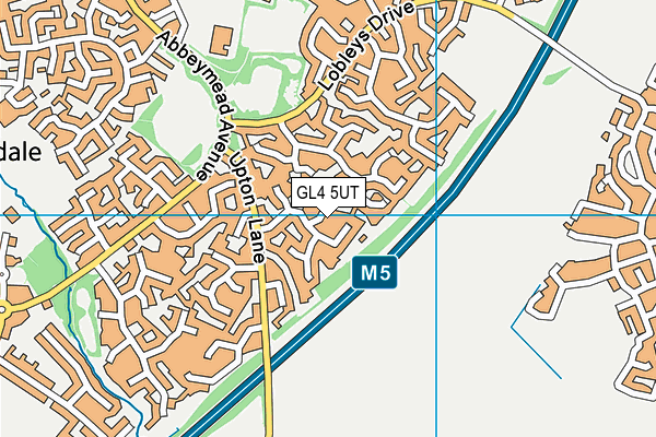 GL4 5UT map - OS VectorMap District (Ordnance Survey)