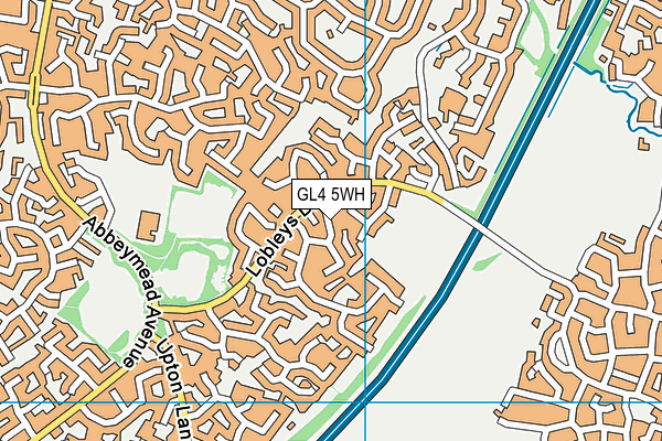GL4 5WH map - OS VectorMap District (Ordnance Survey)