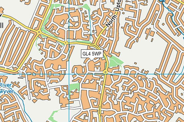 GL4 5WP map - OS VectorMap District (Ordnance Survey)