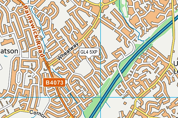GL4 5XP map - OS VectorMap District (Ordnance Survey)