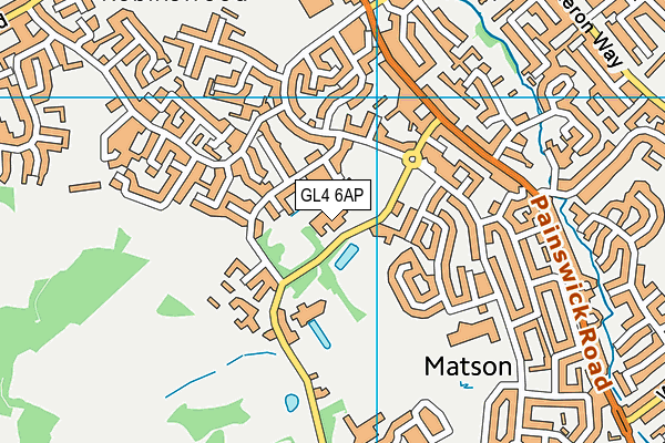 GL4 6AP map - OS VectorMap District (Ordnance Survey)