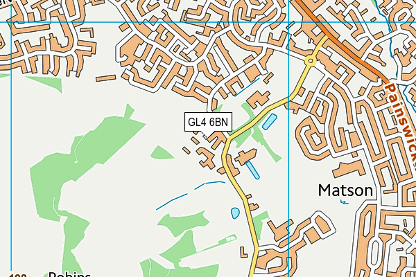 GL4 6BN map - OS VectorMap District (Ordnance Survey)