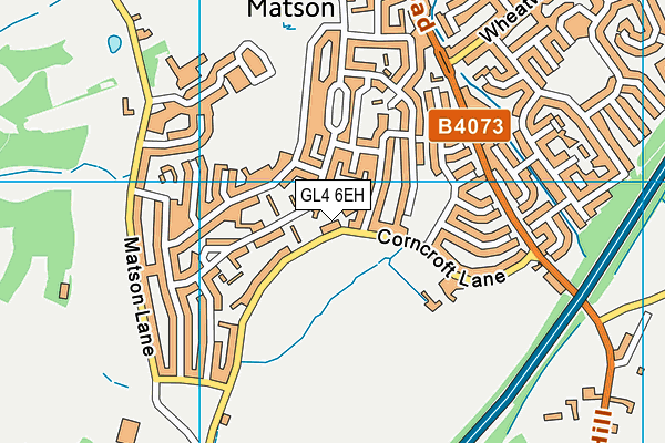 GL4 6EH map - OS VectorMap District (Ordnance Survey)