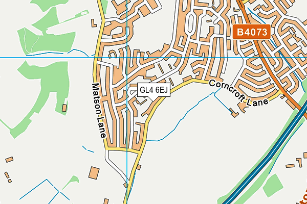 GL4 6EJ map - OS VectorMap District (Ordnance Survey)