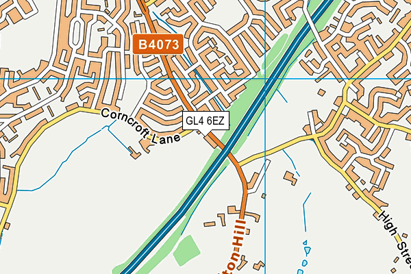 GL4 6EZ map - OS VectorMap District (Ordnance Survey)