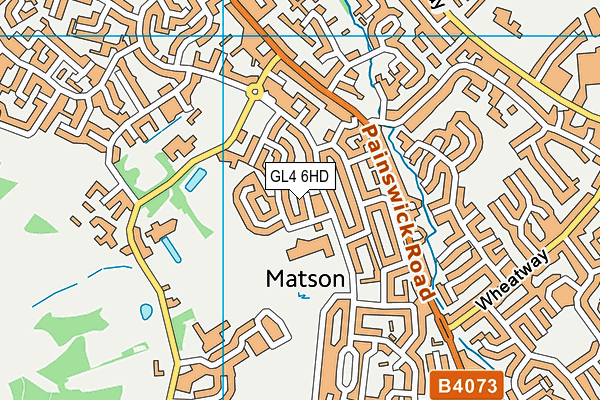 GL4 6HD map - OS VectorMap District (Ordnance Survey)