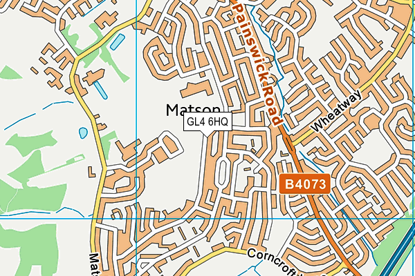 GL4 6HQ map - OS VectorMap District (Ordnance Survey)