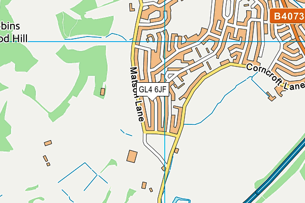 GL4 6JF map - OS VectorMap District (Ordnance Survey)