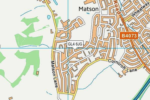Matson Park map (GL4 6JG) - OS VectorMap District (Ordnance Survey)