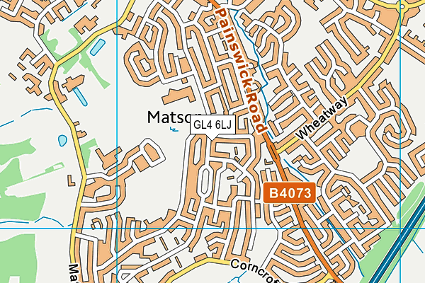 GL4 6LJ map - OS VectorMap District (Ordnance Survey)