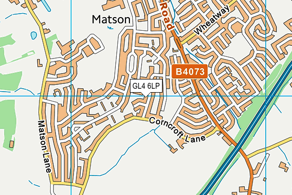 GL4 6LP map - OS VectorMap District (Ordnance Survey)