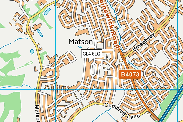 GL4 6LQ map - OS VectorMap District (Ordnance Survey)