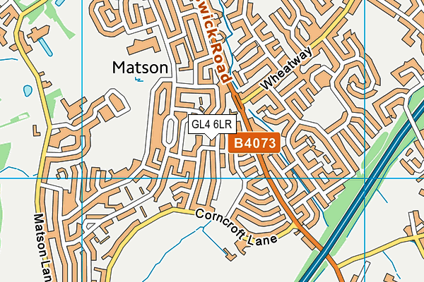 GL4 6LR map - OS VectorMap District (Ordnance Survey)