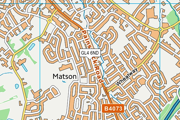 GL4 6ND map - OS VectorMap District (Ordnance Survey)