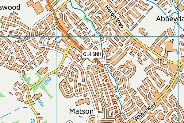 GL4 6NH map - OS VectorMap District (Ordnance Survey)