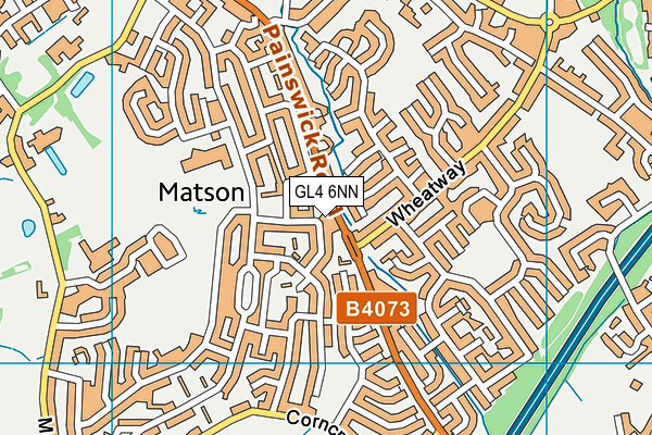 GL4 6NN map - OS VectorMap District (Ordnance Survey)