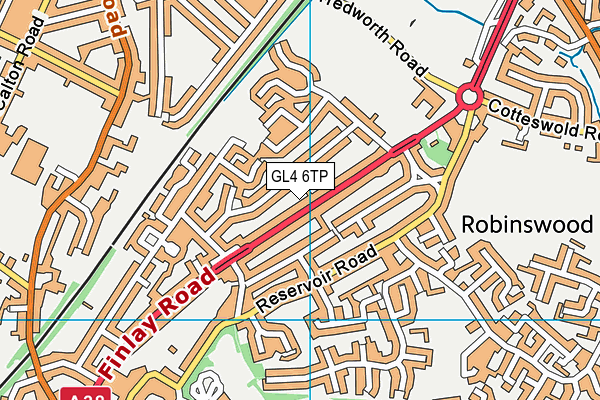 GL4 6TP map - OS VectorMap District (Ordnance Survey)