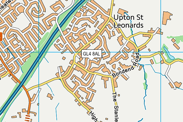 GL4 8AL map - OS VectorMap District (Ordnance Survey)