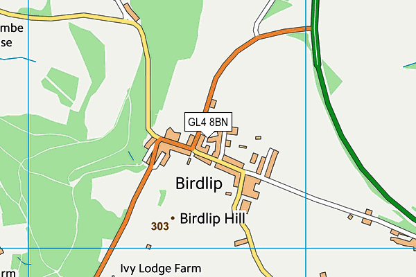 GL4 8BN map - OS VectorMap District (Ordnance Survey)