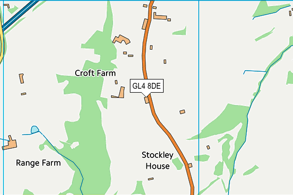 GL4 8DE map - OS VectorMap District (Ordnance Survey)