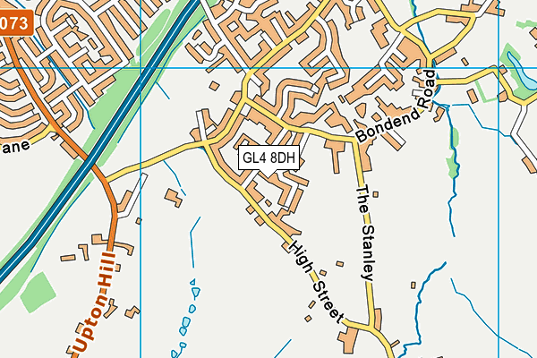GL4 8DH map - OS VectorMap District (Ordnance Survey)