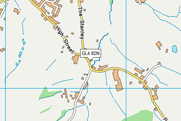 GL4 8DN map - OS VectorMap District (Ordnance Survey)