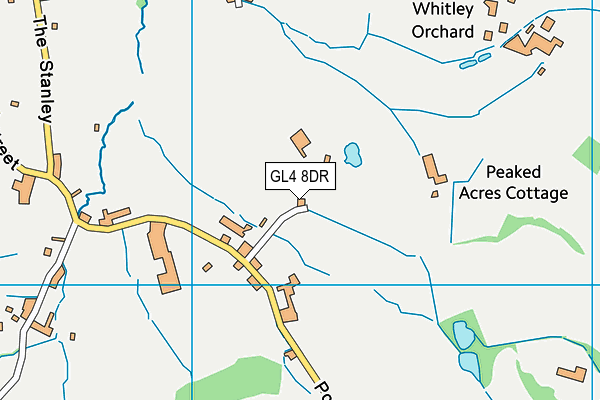 GL4 8DR map - OS VectorMap District (Ordnance Survey)